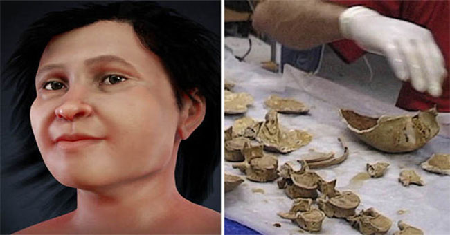 Who lived 13,600 years ago, the oldest in America looked like this?