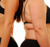 Why are older women more fat than men?