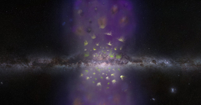 Why are there so many gas clouds migrating from the Milky Way?