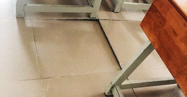 Why are tile floors peeling?