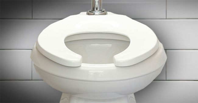 Why are toilet seats in public toilets shaped U-shaped?