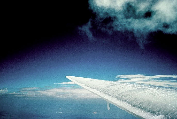 Why can snow ice drop aircraft?