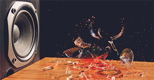 Why can sound break glass?