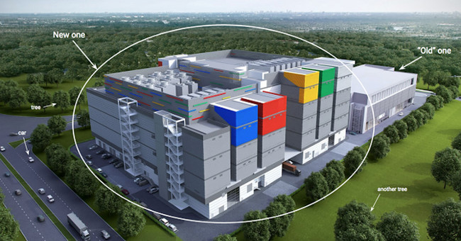 Why did Google choose to build a data center in Singapore and Taiwan?