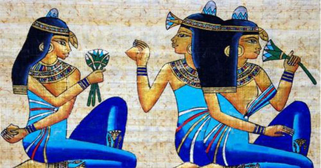 Why did the ancient Egyptians worship lotus images?