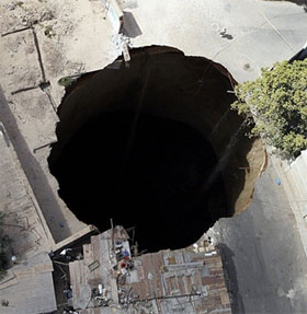 Why did the death hole appear?