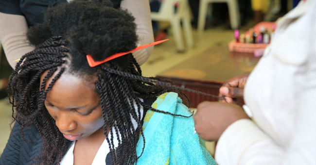 Why do African women always have such strange curls?