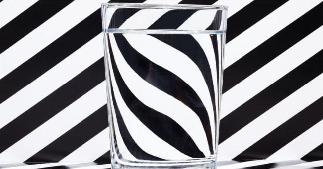 Why do black and white stripes turn?