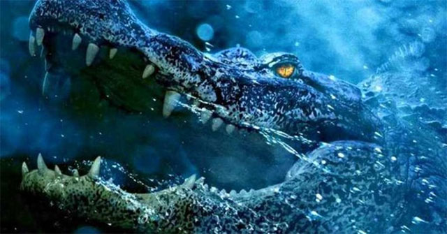 Why do crocodiles swallow underwater without choking?