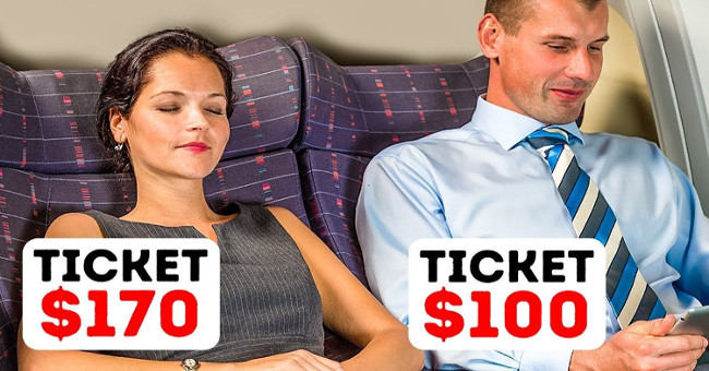 Why do passengers sitting in the same row buy tickets at different prices?