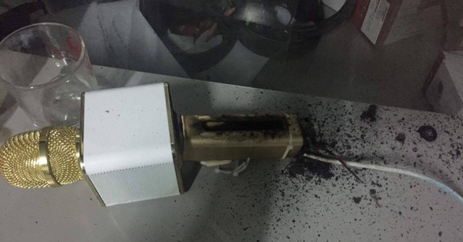 Why do phones and karaoke microphones have a high risk of explosion?