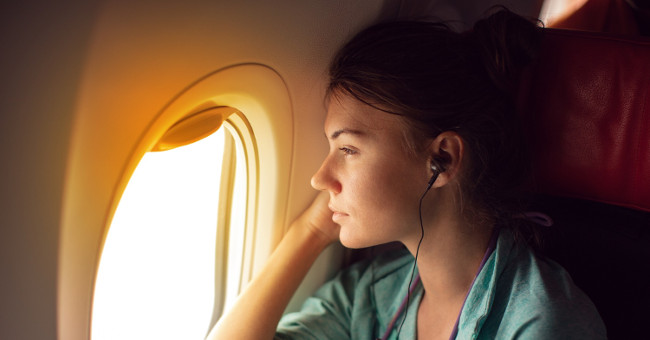 Why do some people on the plane cry like rain?