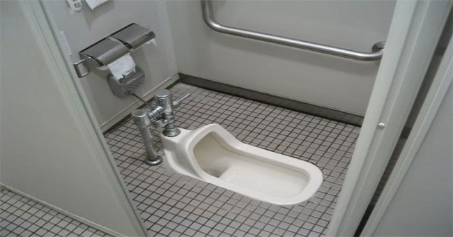Why does modern Japan still exist squatting?