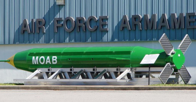Why does the mother of bombs explode in the air instead of underground?