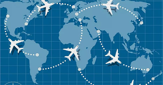 Why does the plane never fly in a straight line?