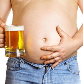 Why drink so much beer that you get fat?