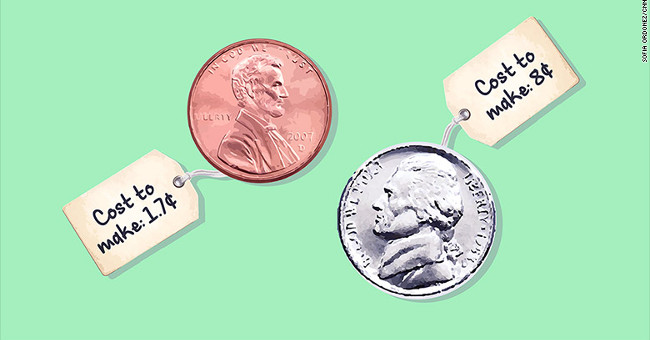 Why is a portrait on a coin a half-face image on paper money that is face-to-face?