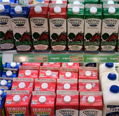 Why is milk contained in a rectangular paper box?