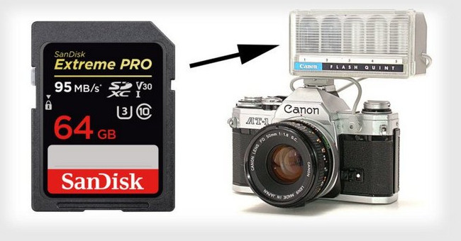 Why is the memory card called flash card?