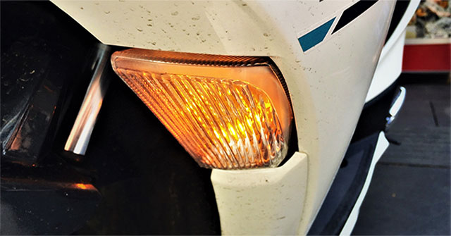 Why is the turn signal light orange?