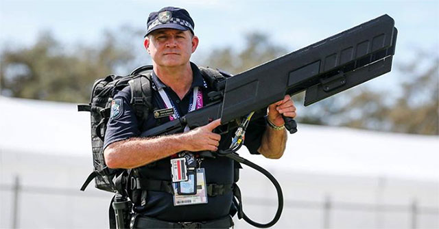 Why must use a special gun to shoot down the drone?