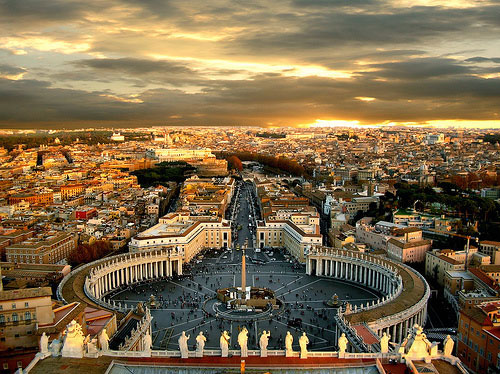 Wild carrying earthquake news in Rome