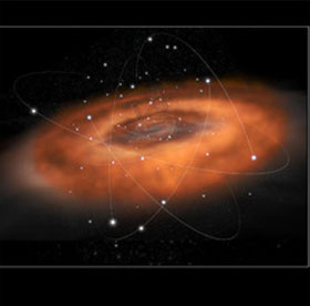 Witness the 'meal' of the super black hole