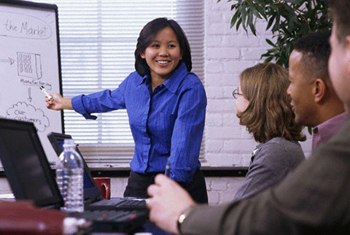 Women are difficult to advance because they are afraid to promote themselves