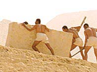 Workers' lives build pyramids