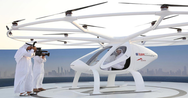 World's first flying taxi in Dubai