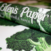 Wrapping paper into a plant-growing bag