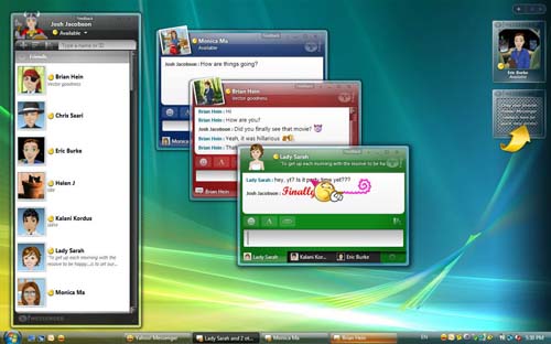 Yahoo upgraded the YM version for Vista