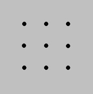 You can solve it: The 9-point puzzle makes 80% of candidates