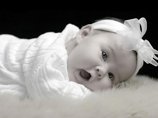 Your baby develops the sense of smell through the way she eats
