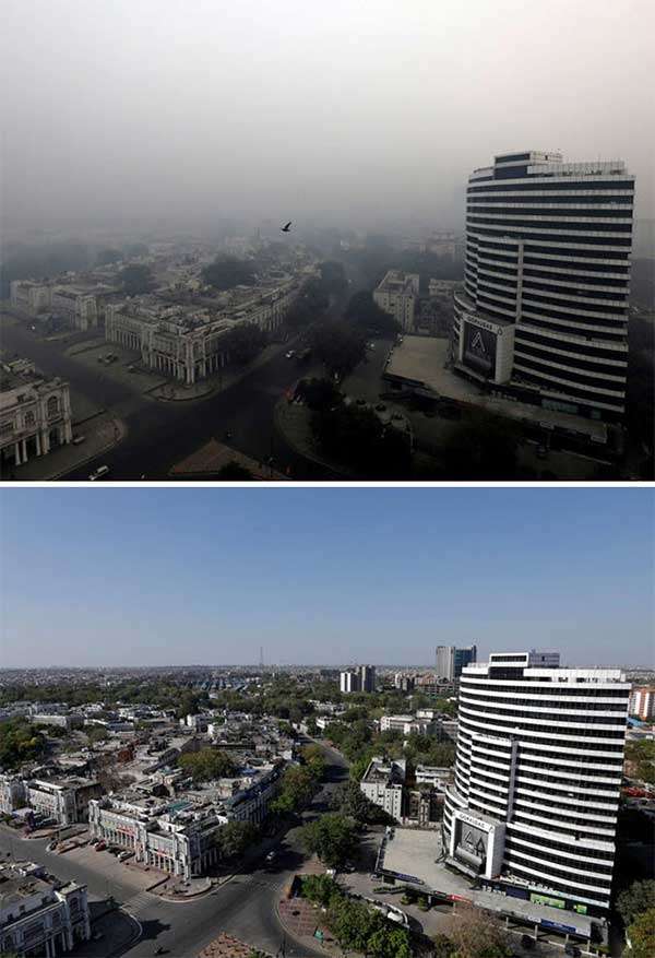 Picture 2 of 10 photos showing how the blockade command heals the air