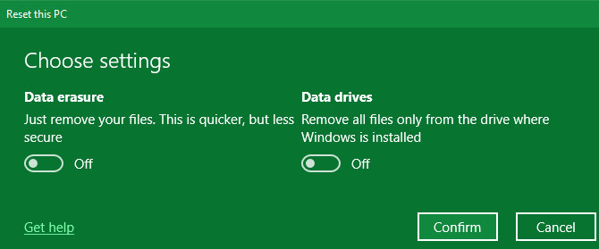 Picture 3 of 4 ways to restore factory settings to a Windows computer