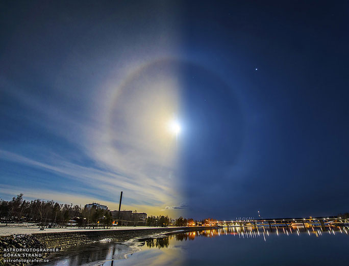 Picture 2 of Close-up of strange 'halo' around the sun and moon around the world