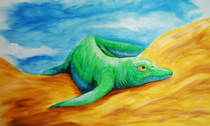 Picture 1 of Fish lizard discovered 'half a seal and a half tadpole'