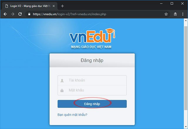 Instruction on logging in and out of VnEdu school management system Picture 3