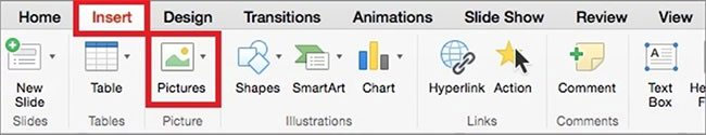 Picture 3 of Instructions for inserting GIF images into PowerPoint