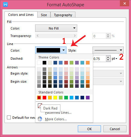 Picture 8 of Instructions to create a notebook with elementary handwriting in Word