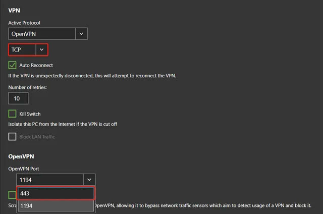 Picture 2 of Instructions to fix VPN connection error