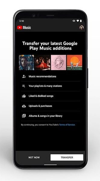 Instructions to transfer music library from Google Play Music to YouTube Music Picture 2