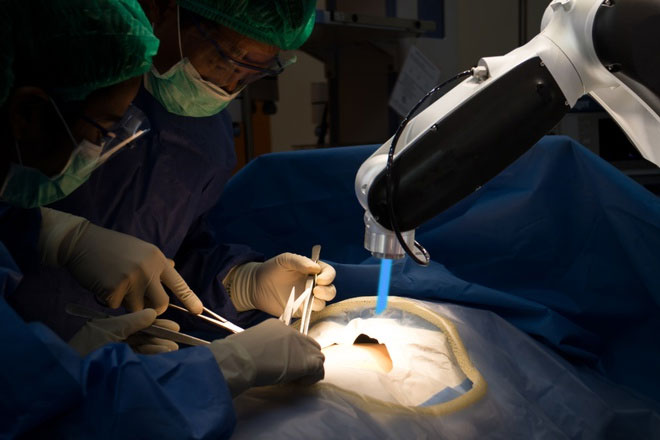 Picture 2 of Robot watching surgical videos, becoming aide of the doctor