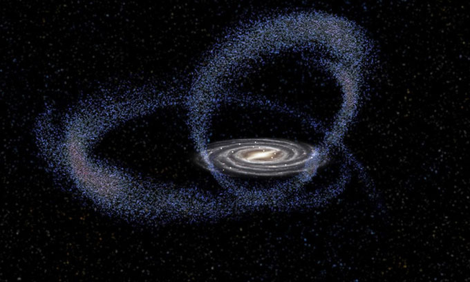 Picture 1 of The galaxy repeatedly pierced the Milky Way