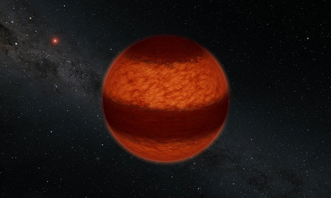 Picture 1 of The nearest brown dwarf has a cloud band like Jupiter