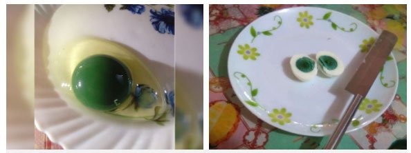 Picture 1 of The netizens were stunned by the green egg with the yolk