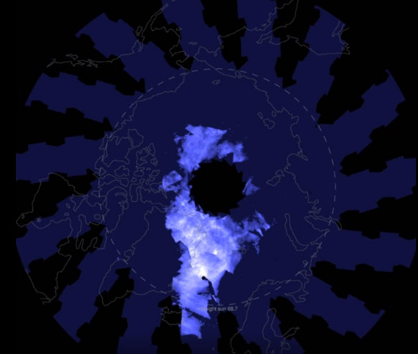 Picture 1 of The scientists recorded noctilucent clouds at an altitude of 80km