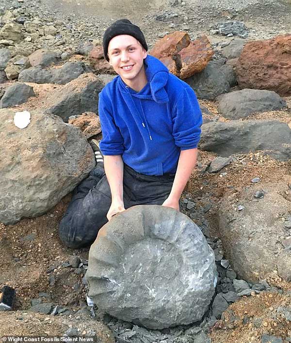 Picture 1 of Walking on the sea, two students pulled strange creatures from the 'tomb' 115 million years