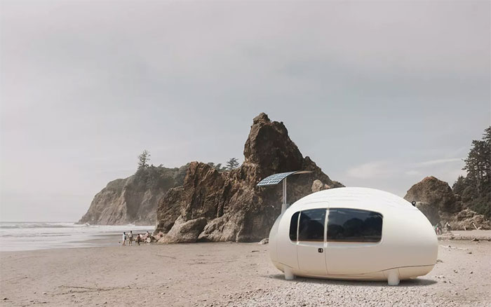 Picture 1 of What's in an egg-shaped 6m square house that costs $ 56,000?